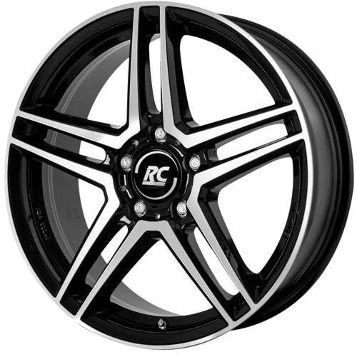 Felga aluminiowa RC Design RCD17 Schwarz Glanz Voll-Poliert 8.5" x 19" 5x11