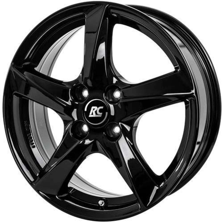 Felga aluminiowa RC Design RC30 Schwarz Glanz 6.5" x 16" 4x108