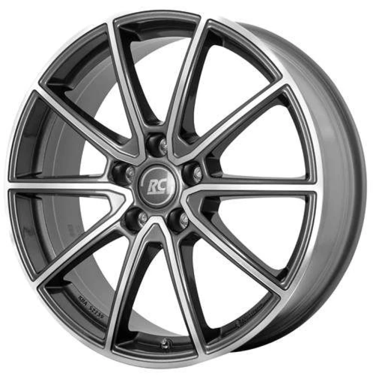 Felga aluminiowa RC Design RC32 Himalaya Grey Voll-Poliert 8.0" x 18" 5x114