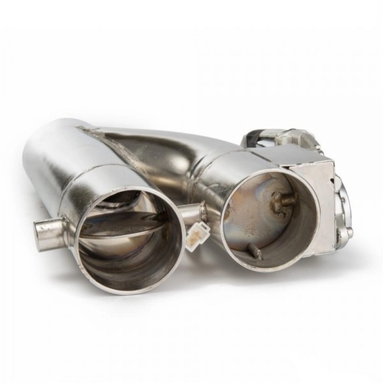 Przepustnica do wydechu Y-pipe / dwa motylki 2"