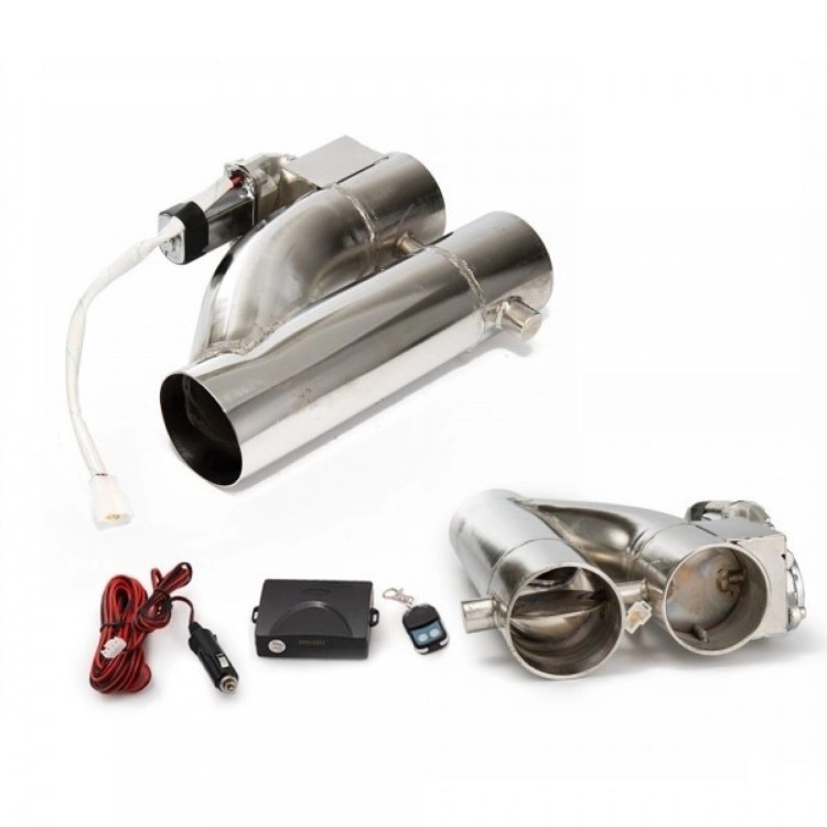 Przepustnica do wydechu Y-pipe / dwa motylki 2"