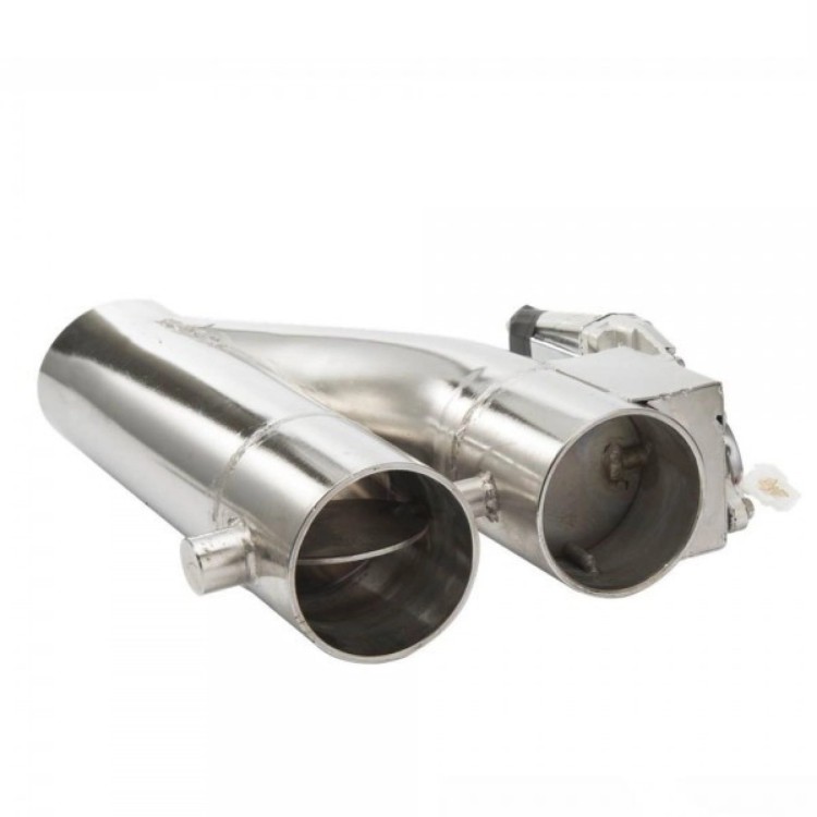 Przepustnica do wydechu Y-pipe / dwa motylki 2,25"