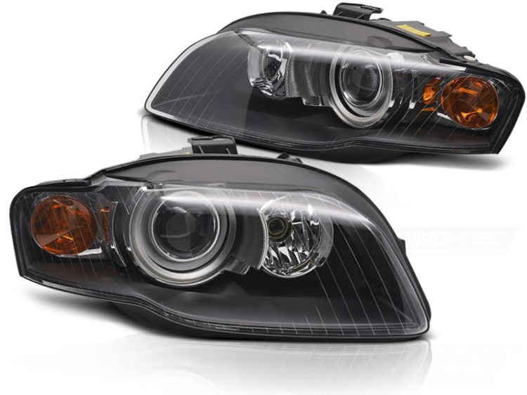 LAMPY PRZEDNIE XENON BLACK AUDI A4 B7 11.04-03.08