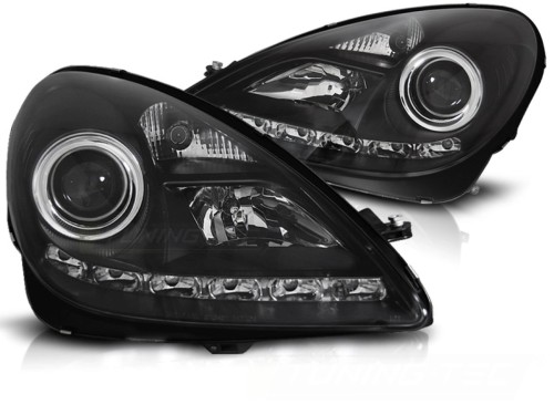 LAMPY PRZEDNIE REFLEKTOR XENON BLACK MERCEDES R171 SLK 04-11