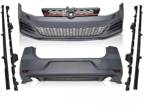 BODY KIT ZDERZAKI PRZÓD TYŁ GRILL VW GOLF 7 13-17 LOOK 7.5 GTI
