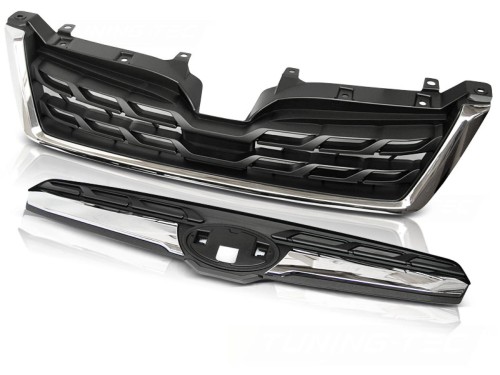 GRILL ATRAPA SUBARU FORESTER IV 13-18 CHROME BLACK LCI