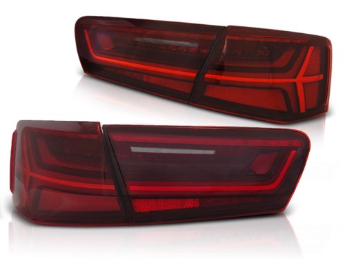 LAMPY TYLNE RED WHITE SEQ AUDI A6 C7 11-14 SEDAN LED
