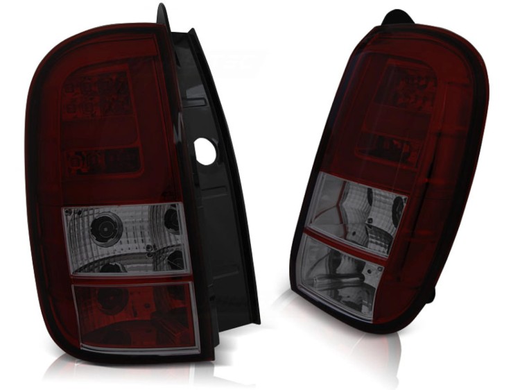LAMPY TYLNE LED DACIA DUSTER 04.10- LED BAR RED SMOKE