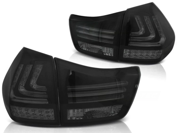 LAMPY TYLNE LED LEXUS RX 330 / 350 03-08 LED BAR SMOKE BLACK