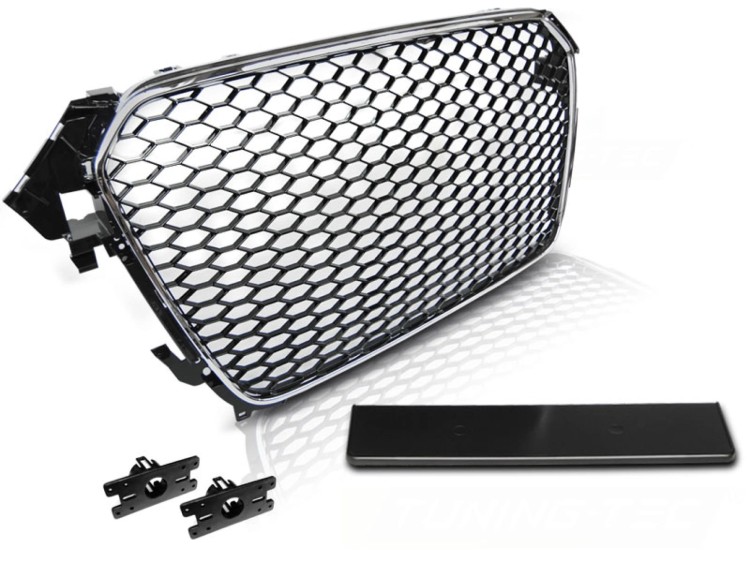 ATRAPA GRILL AUDI A4 (B8) 11.11-15 CHROME