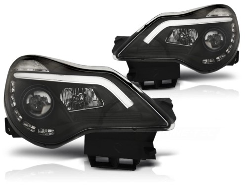 LAMPY PRZEDNIE REFLEKTORY OPEL CORSA D 11-14 DRL BLACK