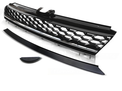 ATRAPA GRILL BLACK CHROME VW GOLF 7 13-17 R STYLE