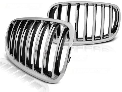 NERKI GRILL ATRAPA CHROME BMW X5 E70 X6 E71 08+