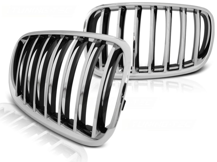 NERKI GRILL ATRAPA CHROME BMW X5 E70 X6 E71 08+