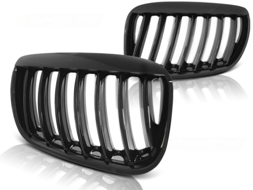 NERKI GRILL ATRAPA GLOSSY BLACK BMW X5 E53 04-06