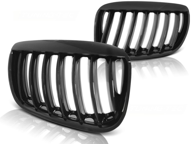 NERKI GRILL ATRAPA GLOSSY BLACK BMW X5 E53 04-06