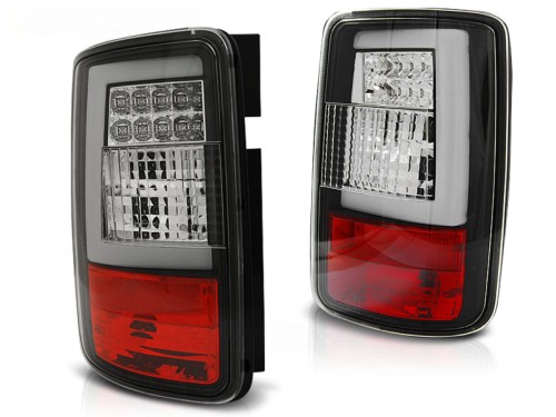 LAMPY TYLNE LED BAR TAIL LIGHTS BLACK VW CADDY 03-14