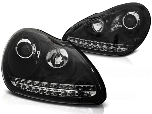 LAMPY PRZEDNIE REFLEKTORY XENON BLACK PORSCHE CAYENNE 02-06