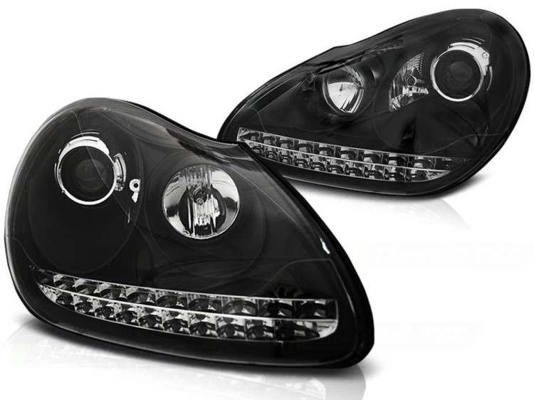 LAMPY PRZEDNIE REFLEKTORY XENON BLACK PORSCHE CAYENNE 02-06