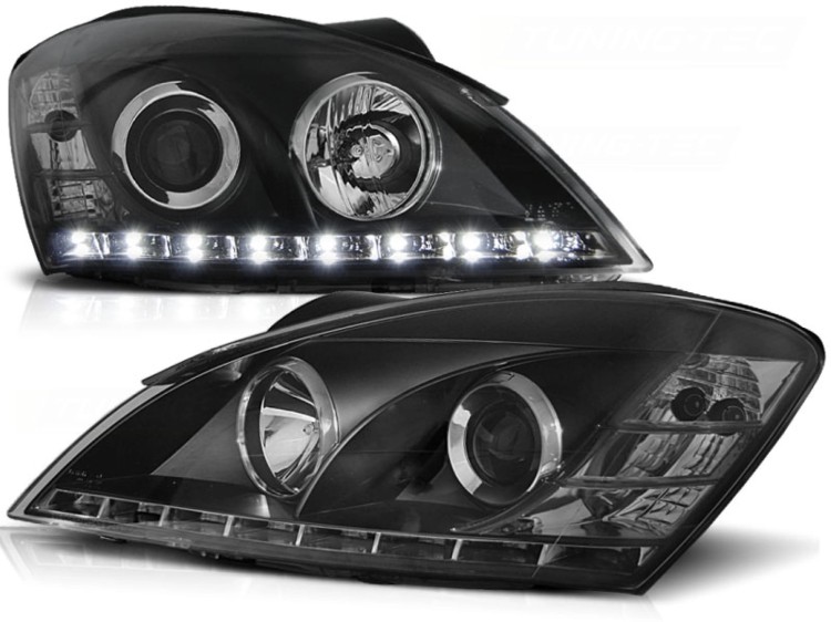 REFLEKTORY LAMPY PRZEDNIE DAYLIGHT BLACK KIA CEED 09.06-08.09