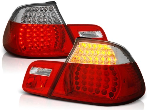 LAMPY TYLNE RED WHITE BMW E46 04.99-03.03 CABRIO