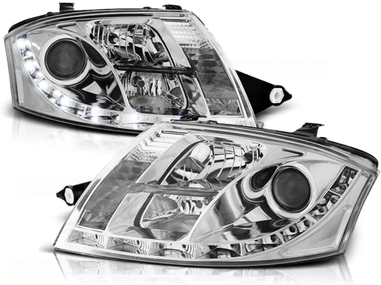 REFLEKTORY LAMPY PRZEDNIE CHROME AUDI TT 99-06