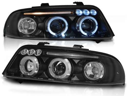 REFLEKTORY LAMPY PRZEDNIE ANGEL EYES BLACK AUDI A4 01.99-09.00