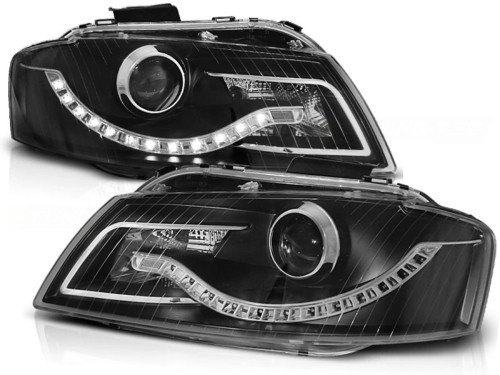 REFLEKTORY LAMPY PRZEDNIE BLACK AUDI A3 8P 05.03-03.08