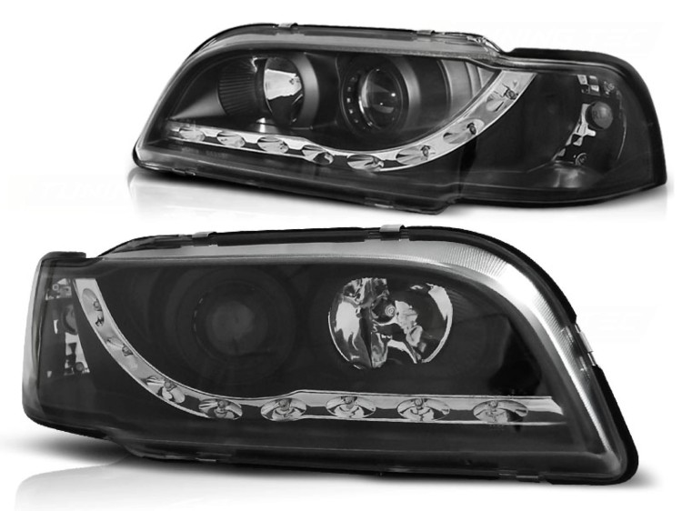 REFLEKTORY LAMPY PRZEDNIE BLACK VOLVO S40/V40 02.96-04.00
