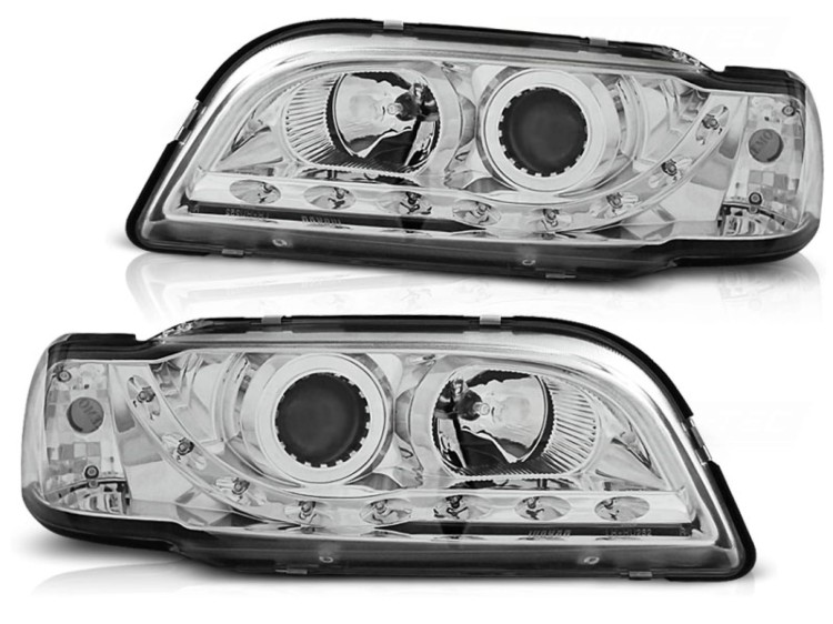 REFLEKTORY LAMPY PRZEDNIE CHROME CHROME VOLVO S40/V40 02.96-04.00
