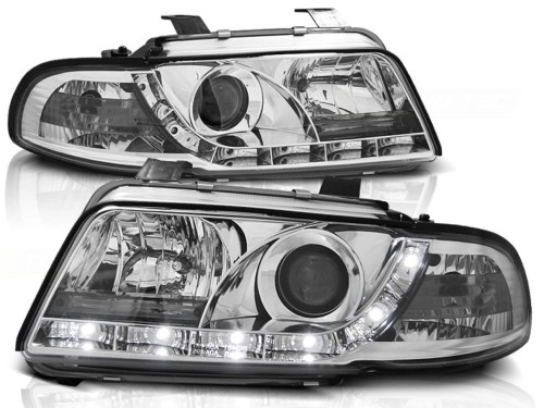 LAMPY PRZEDNIE REFLEKTORY CHROME AUDI A4 B5 11.94-12.98