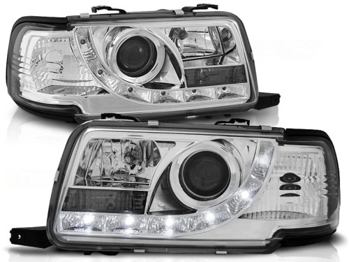 LAMPY PRZEDNIE REFLEKTORY CHROME AUDI 80 B4 09.91-04.96