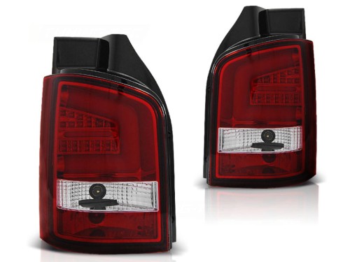 LAMPY TYLNE LED RED WHIE VW VOLKSWAGEN TRANSPORTER T5 04.03-09