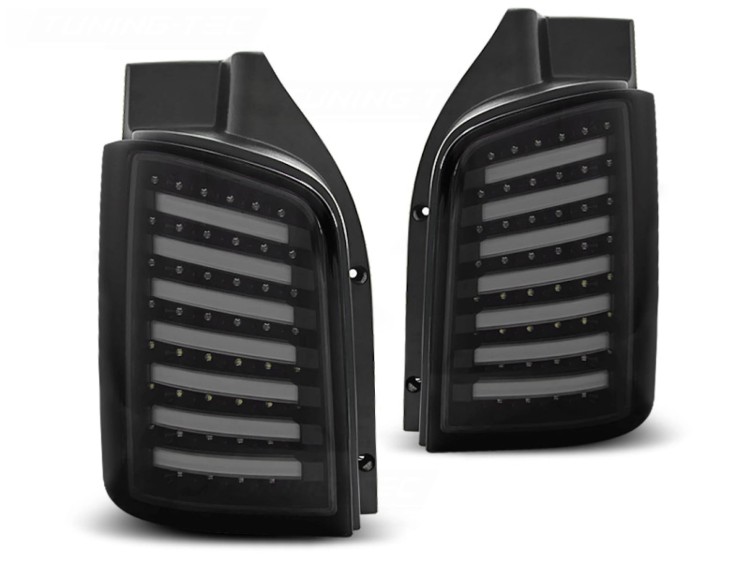LAMPY TYLNE LED SMOKE BLACK VW VOLKSWAGEN TRANSPORTER T5 04.03-09 / 10-15