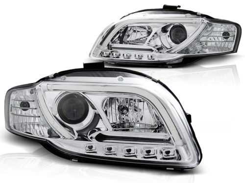 LAMPY PRZEDNIE REFLEKTORY CHROME AUDI A4 B7 11.04-03.08