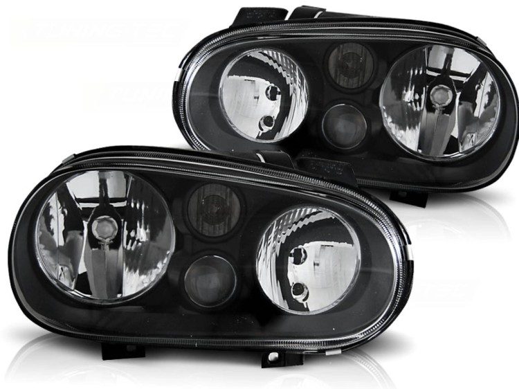 LAMPY PRZEDNIE REFLEKTORY BLACK VW GOLF 4 09.97-09.03