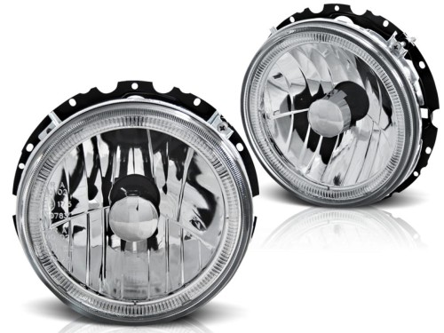LAMPY PRZEDNIE REFLEKTORY ANGEL EYES CHROME VW GOLF 1 05.74-07.83