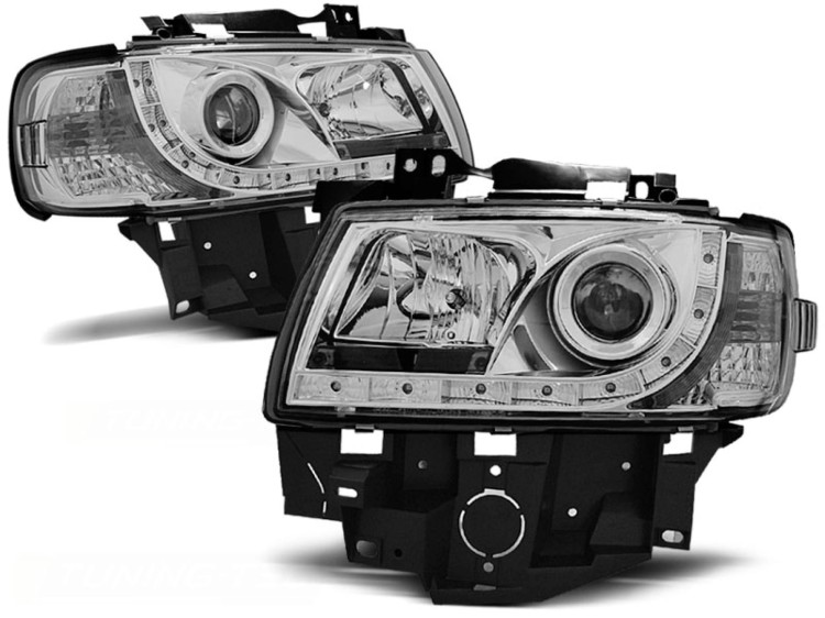 LAMPY PRZEDNIE REFLEKTORY CHROME VW T4 08.96-03.03 BUS