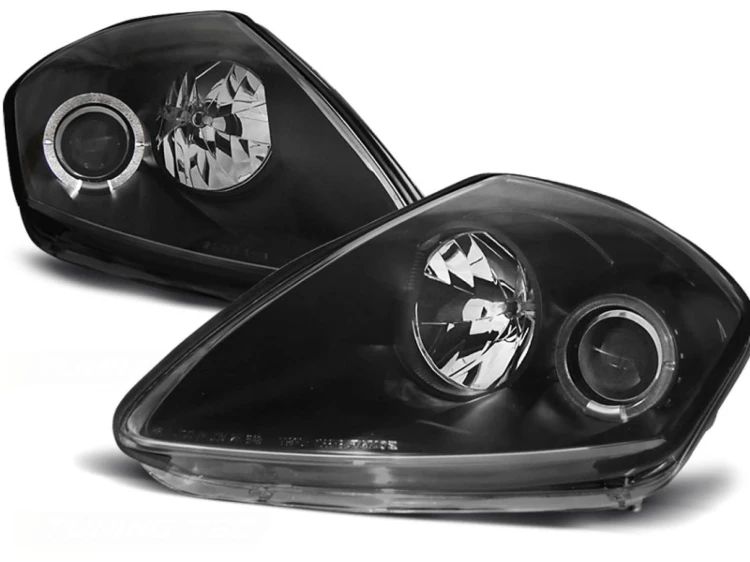 REFLEKTORY LAMPY PRZEDNIE BLACK MITSUBISHI ECLIPSE D50 00-05