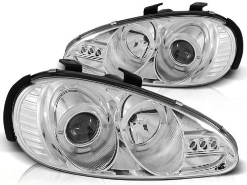 REFLEKTORY LAMPY PRZEDNIE ANGEL EYES CHROME MAZDA MX3 91-98