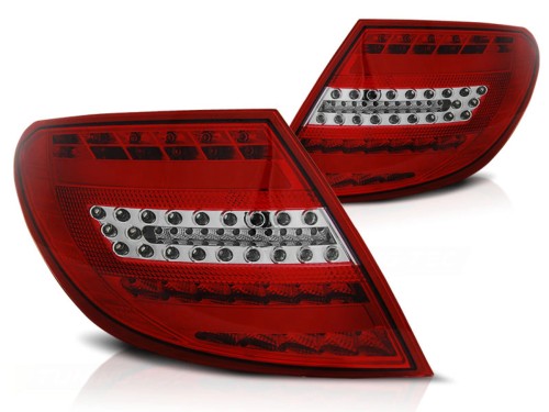 LAMPY TYLNE LED BAR LIGHTS RED WHIE MERCEDES C-KLASA W204 SEDAN 07-10