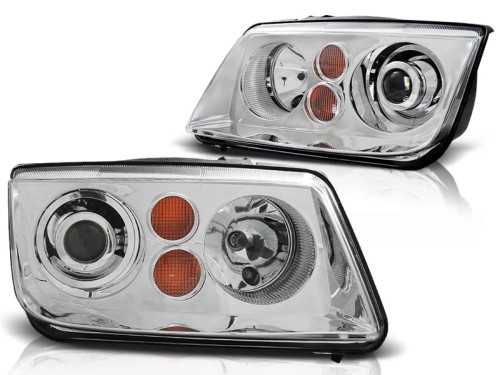 REFLEKTORY LAMPY PRZEDNIE CHROME VW BORA 09.98-07.05