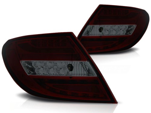LAMPY TYLNE LED BAR LIGHTS RED SMOKE MERCEDES C-KLASA W204 SEDAN 07-10