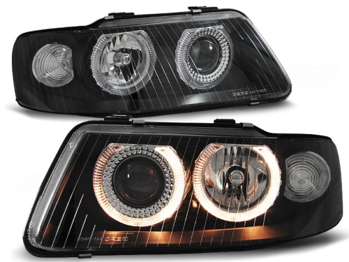 REFLEKTORY LAMPY PRZEDNIE ANGEL EYES BLACK AUDI A3 09.00-05.03