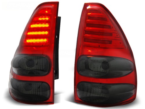 LAMPY TYLNE RED SMOKE LED TOYOTA LAND CRUISER 120 03-09