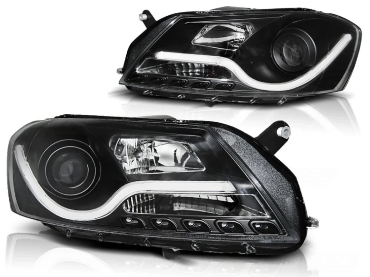 LAMPY PRZEDNIE REFLEKTORY BLACK VOLKSWAGEN VW PASSAT B7 10.10-10.14