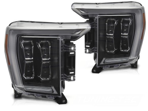 LAMPY PRZEDNIE REFLEKTORY LED BLACK FORD F150 MK14 20-23