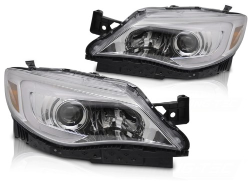 REFLEKTORY LAMPY PRZEDNIE CHROME SUBARU WRX 08-14