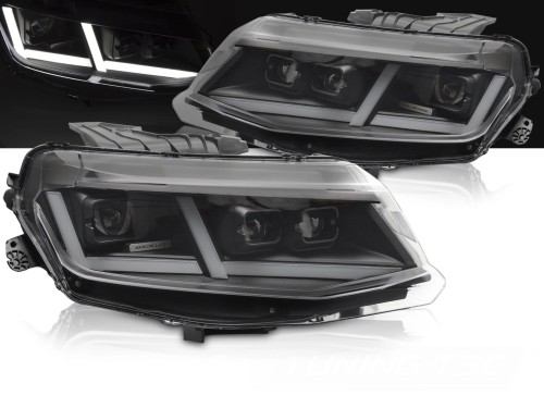 LAMPY PRZEDNIE REFLEKTORY CHEVROLET CAMARO 16-18 FULL LED BLACK