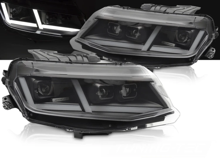 LAMPY PRZEDNIE REFLEKTORY CHEVROLET CAMARO 16-18 FULL LED BLACK